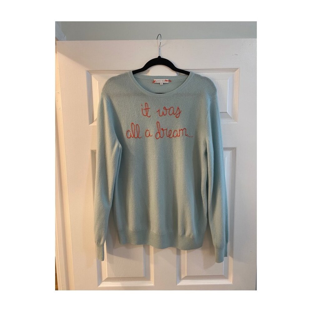 Lingua Franca  "it was all a dream" Cashmere Sweater